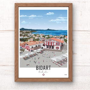 Bidart Poster / Basque Country Poster