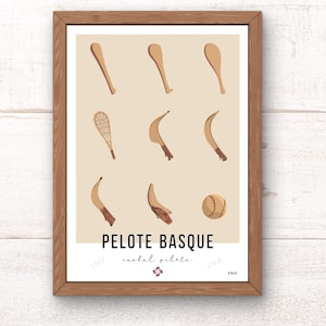 Basque Pelota Poster / Pelota Poster / Basque Country