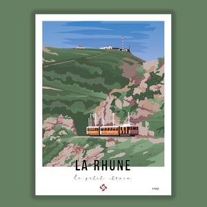 La Rhune Poster - The Little Train - Basque Country Poster