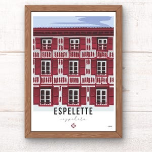 Espelette poster / Basque Country poster