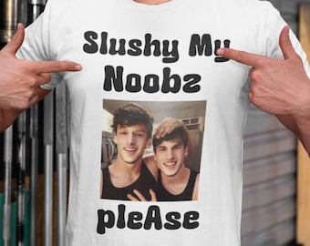 Slushy Noobz T-Shirt: Martin und Hamzah Comedy Tee