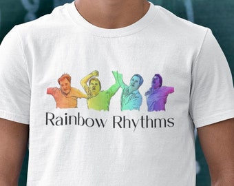 Rainbow Rhythms T-Shirt: Peep Show Mark Corrigan Dance, UK Comedy