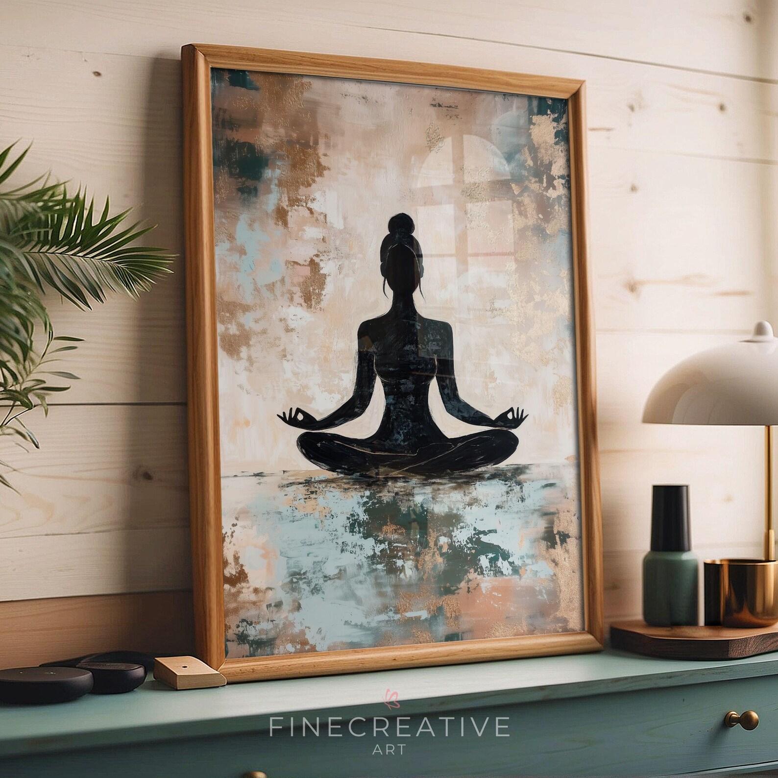 Yoga Pose Print, Meditation Painting, PRINTABLE Digital Wall Art, Zen ...