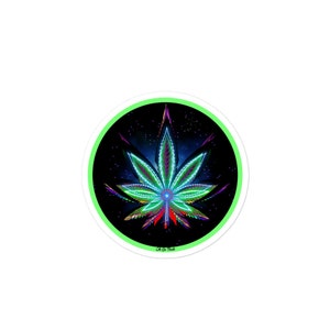 Space Leaf Sticker