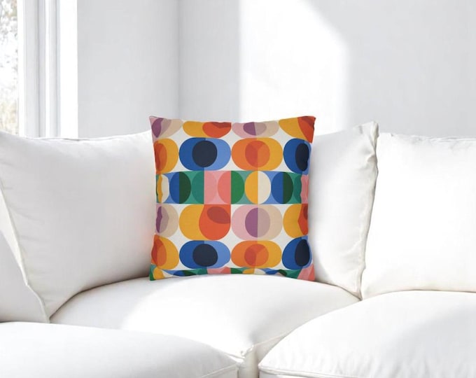Featured listing image: Abstract Pattern Spun Polyester Pillowcase - Home Decor Throw Pillow Cover, Cushion Case, Modern Design Accent, Outdoor Decor