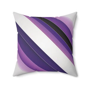 Purple Pillow Cover, Home Decor Indoor Outdoor Throw Cushion, Square Spun Polyester Pillowcase, Gift for Home, Decorative Accent, Sofa