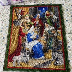 Nativity Quilt perfect for Bed Accent or table top or wall hanging