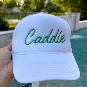 Caddie Embroidered Hat, Embroidery Caddie Trucker Hat, Caddie Caps