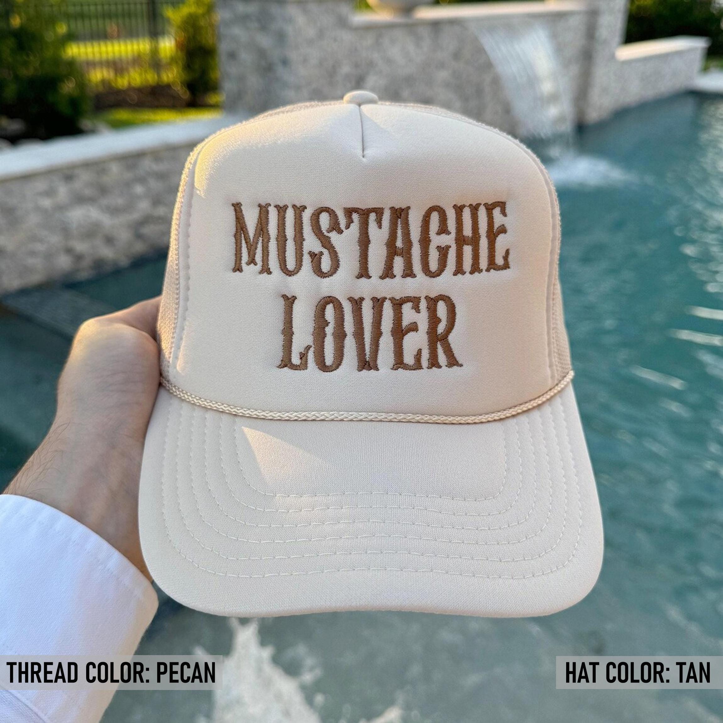 "Free Mustache Rides" Funny Trucker Hat - Curved Bill, Adjustable Mesh Back, Mid-Profile Cap For Men & Women