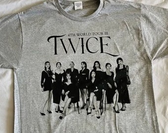 Twice Shirt Twice 4th World Tour III Concert Shirt Kpop Fans - Etsy
