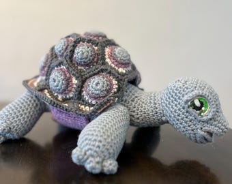 Crochet Schildkröte Plüschtier - abnehmbare Shell Stuffy