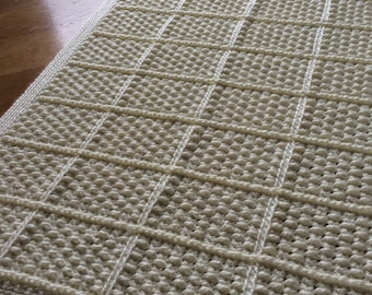 DOUBLE CHECKERBOARD Crochet Blanket Pattern / Instant Download