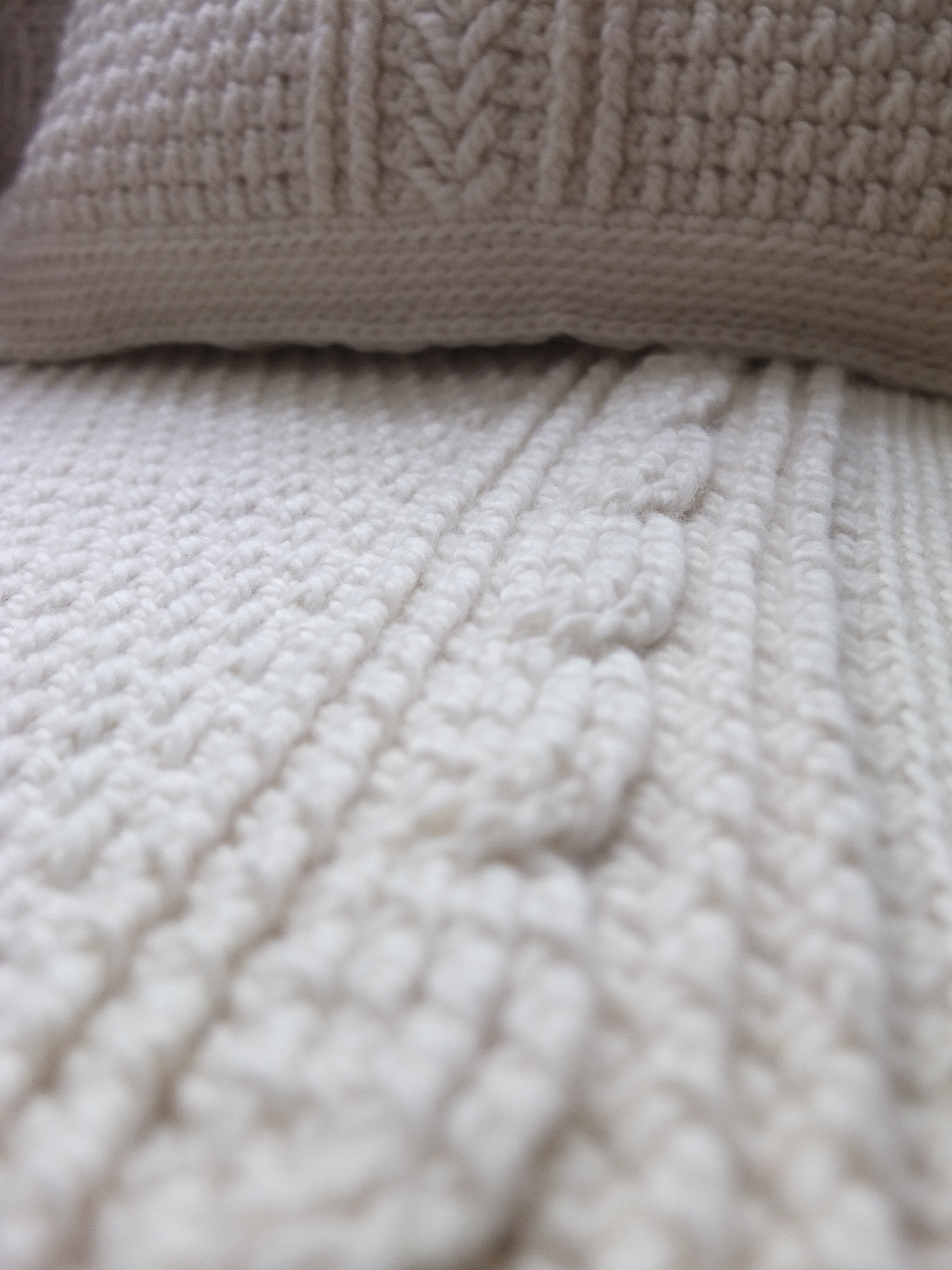 BARI BLANKET Textured Cable Twist Soft Undyed White Cream - Etsy BARI BLANKET Textured Cable Twist Soft Undyed White Cream - Etsy