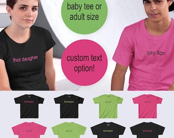 Custom meme green baby tee or unisex shirt Y2K aesthetic l Hyperpop rave shirt | Personalised retro rave shirt | Gift for her | Gift for him