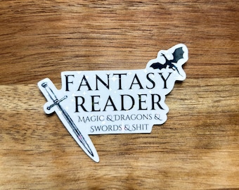 Fantasy Reader Sticker