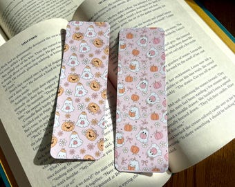 Ghost Patterned Bookmarks, Halloween Bookmark Set