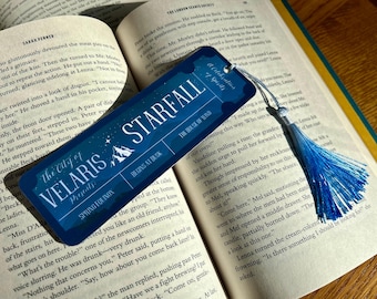 Starfall Bookmark | Night Court Fae Ticket | Fantasy Romance Reader Accessory | Booktok Inspired