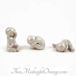 Art Therapy Sculptures: Grief Healing Sandplay Set