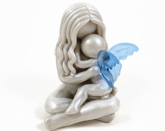 Personalized Gift for Mother of an Angel - Child Angel Sculpture by The Midnight Orange