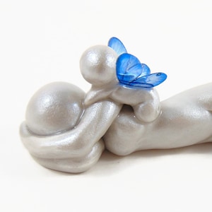 Pregnancy Loss Keepsake - angel sculpture for baby and infant loss - bereaved mother and child figurine - handmade to order remembrance gift
