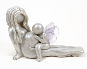 Pregnant Mother and Child Angel - ready to ship by The Midnight Orange