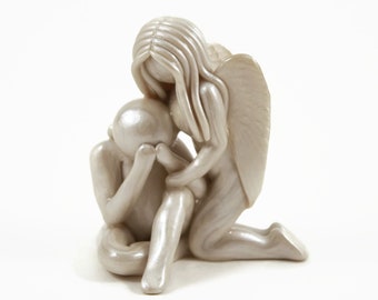 Escultura conmemorativa hecha a mano: consuelo en la pérdida, regalo de duelo