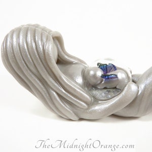 Angel in Womb sculpture - for miscarriage, neonatal loss or stillbirth gift for grieving parents - custom memorial by The Midnight Orange