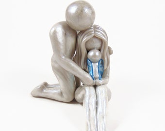 Loss of A Child Sculpture - custom family remembrance keepsake by The Midnight Orange - made to order