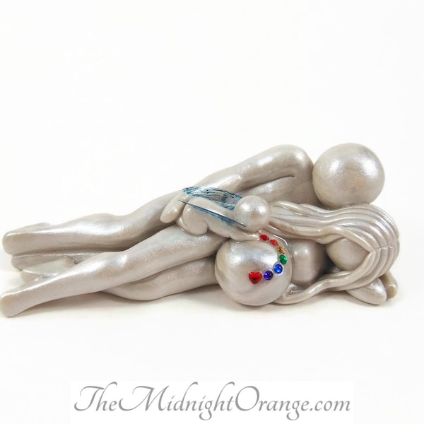 Rainbow Baby Sculpture - pregnancy after loss gift by The Midnight Orange - you choose wings