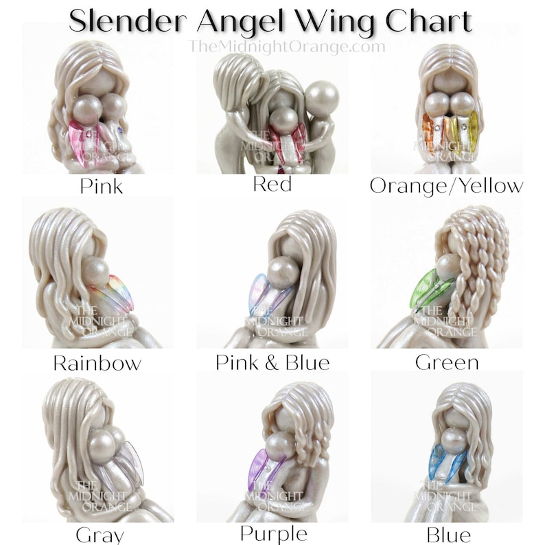 Personalized Mother and Child Bereavement Keepsake for Pregnancy and Infant Loss by The Midnight Orange baby angel gift made to order image 9