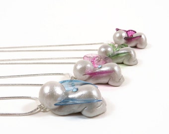 Angel Baby Remembrance Necklace: Sympathy Gift with Wings & Birthstone