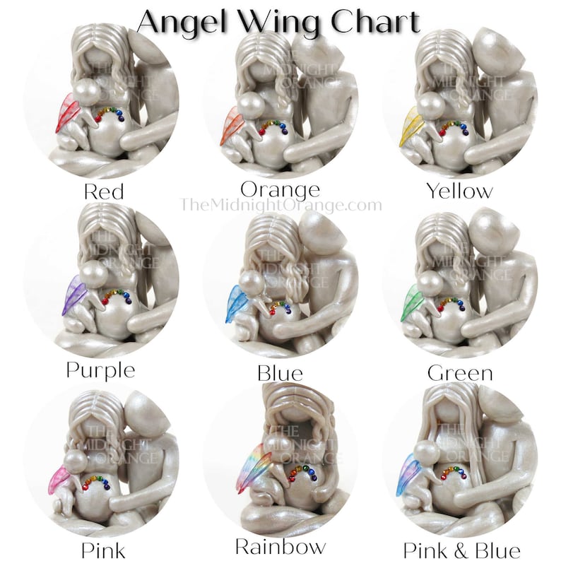 Rainbow Baby Sculpture: Personalized Pregnancy After Loss Gift image 6