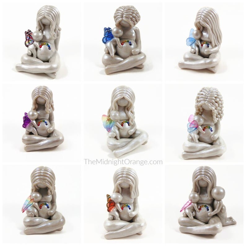 Rainbow Baby Sculpture: Personalized Pregnancy After Loss Gift image 2