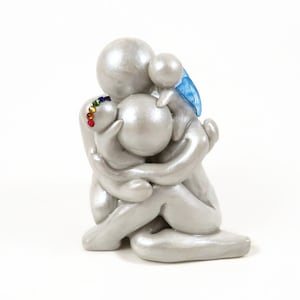 Rainbow Baby Keepsake family sculpture and baby loss memorial - made to order