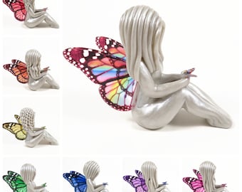 Butterfly Symbol of Comfort - monarch winged lady sculpture - made to order gift for her by The Midnight Orange