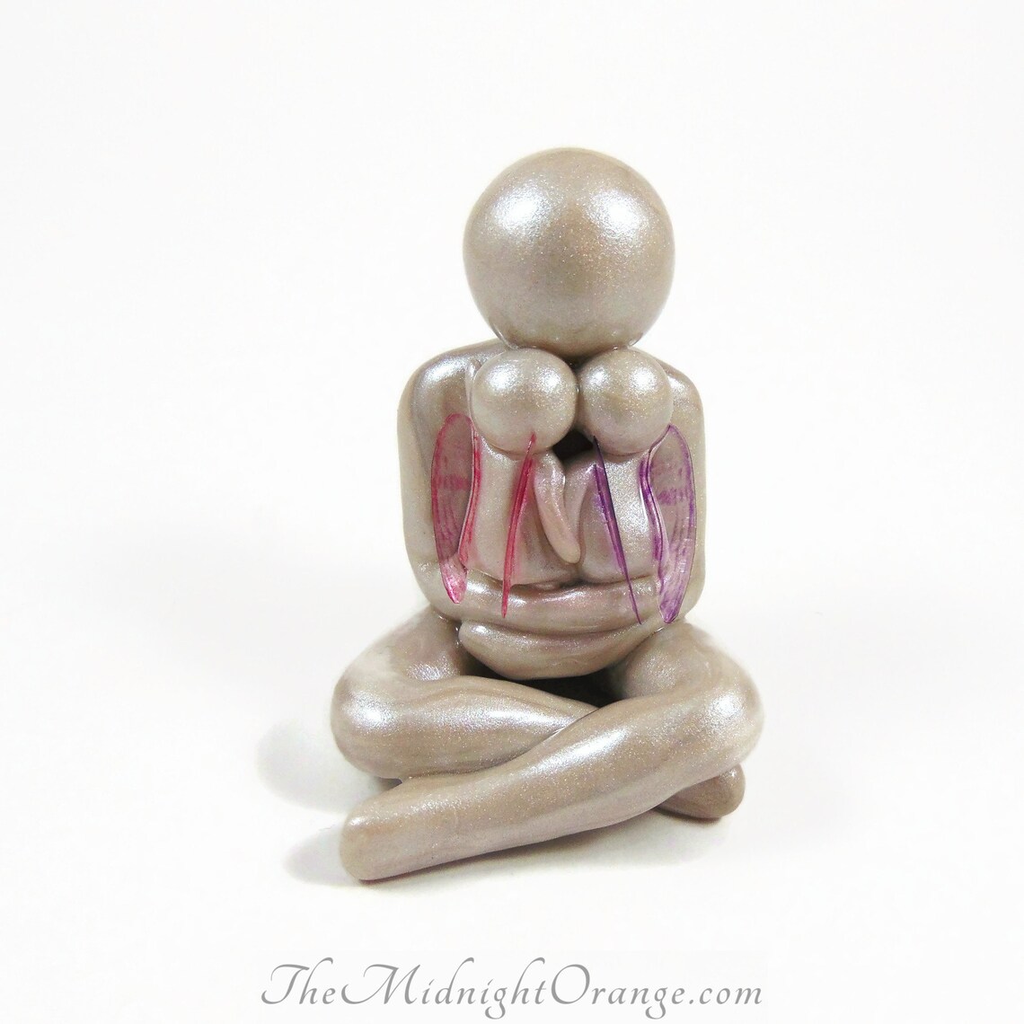 Daddy of an Angel Father and Baby Angel sculpture Dad and