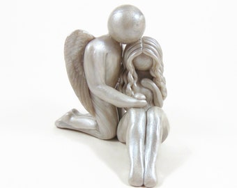 Loss of Father, Loss of Husband, Loss of Son, Brother or other loved one sculpture, memorial clay artwork - made to order