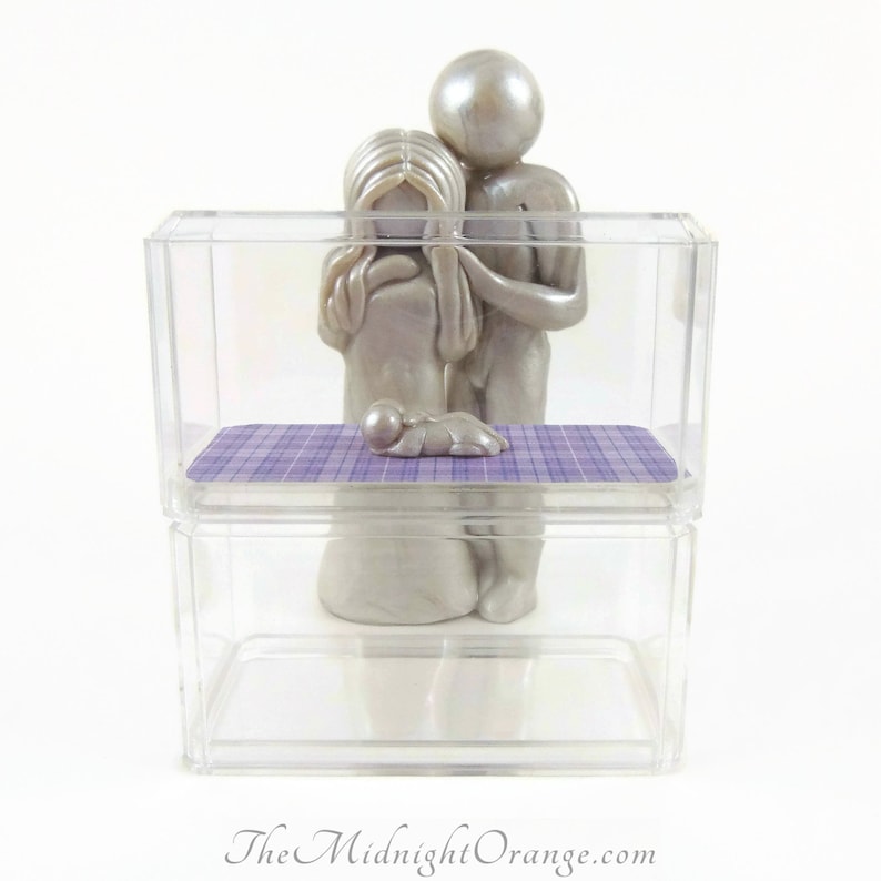 Untouchable NICU baby keepsake with one or both parents and image 6