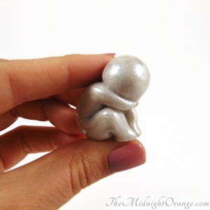 On the Edge of Healing - sandplay miniature for play therapy - made to order