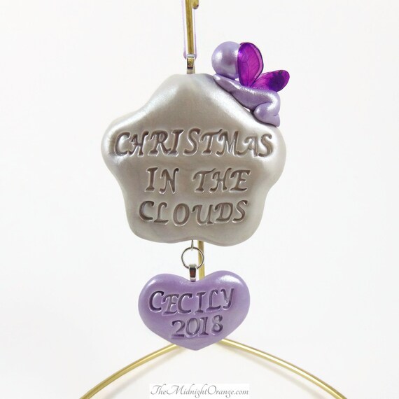 personalized baby angel ornament
