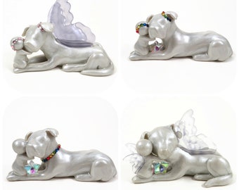 Large Breed Dog and Baby Sculpture - custom memorial for pet loss and baby remembrance by The Midnight Orange