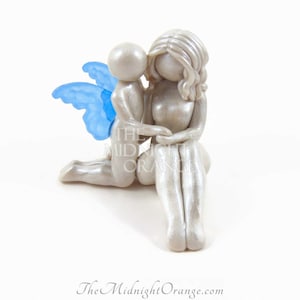 Bereavement Keepsake: Mother and Child Angel Sculpture