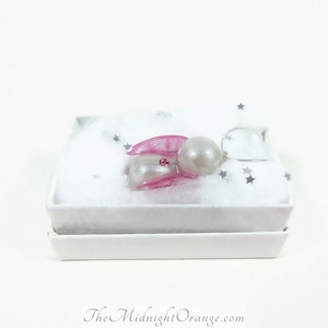 Perfect Gift for Mom for Mother&#39;s Day - Mommy of an Angel Baby necklace with your custom wings and birthstone