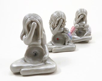 Empty Womb - grieving mother sculpture for miscarriage, pregnancy loss, infant loss and infertility - custom memorial decor