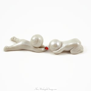 I Wish That You Felt Better - care and concern collectible set of figurines - great for sandplay by The Midnight Orange