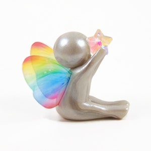 Sculpture commémorative Wishing Star Baby pour le souvenir de bébé - cadeau de sympathie pour la perte de la grossesse et du nourrisson par The Midnight Orange