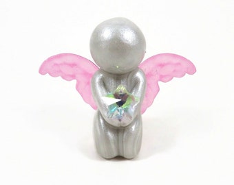 Today I Got to Touch Stars - ready to ship little angel keepsake by The Midnight Orange