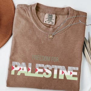 Freedom Palestine, Palestine Flag, Political TShirt, Vigil for Palestine, Protest Tshirt, Activist Gift, Human Rights Tee, Free Gaza