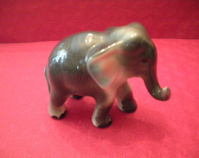 Vintage Porcelain Elephant Figurine Japan Etsy