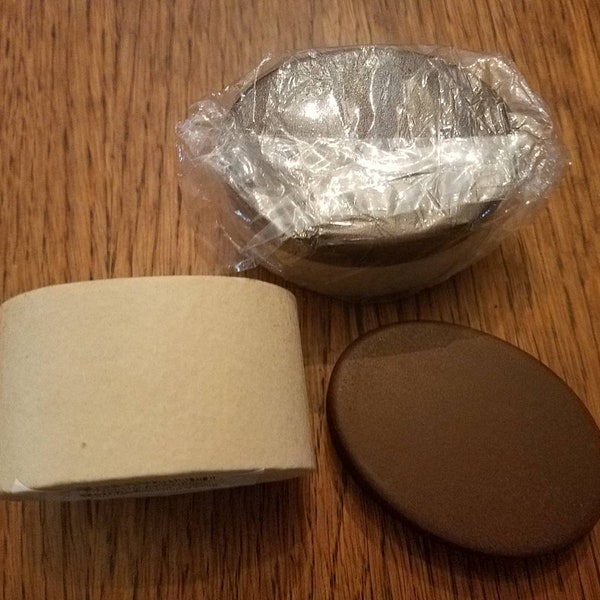 Paper Mache Mini Box with Rusty Metal Lid